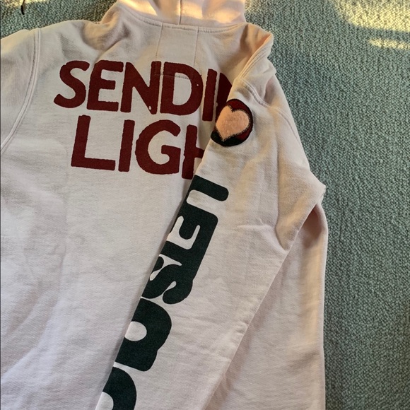 Baby pink FREE CITY hooded sweatshirt - Picture 3 of 5